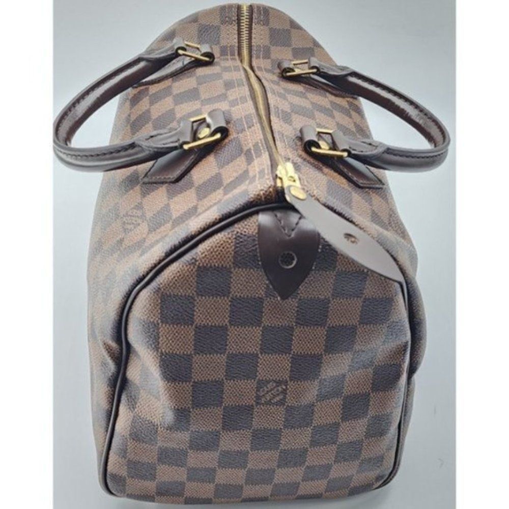 Louis Vuitton Speedy 30 Damier Ebene Canvas Tote in Mint Condition - Picture 3 of 8